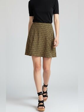 CABI Geometric Patterned Skirt Size M